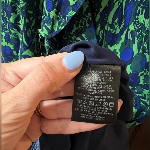 Maeve Anthropologie Floral Print Ruched Faux Wrap Dress Size 2 - Picture 9 of 14